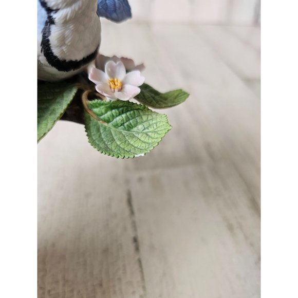 Lenox Blue Jay porcelain figurine vintage bird flowers statue - Picture 8 of 10
